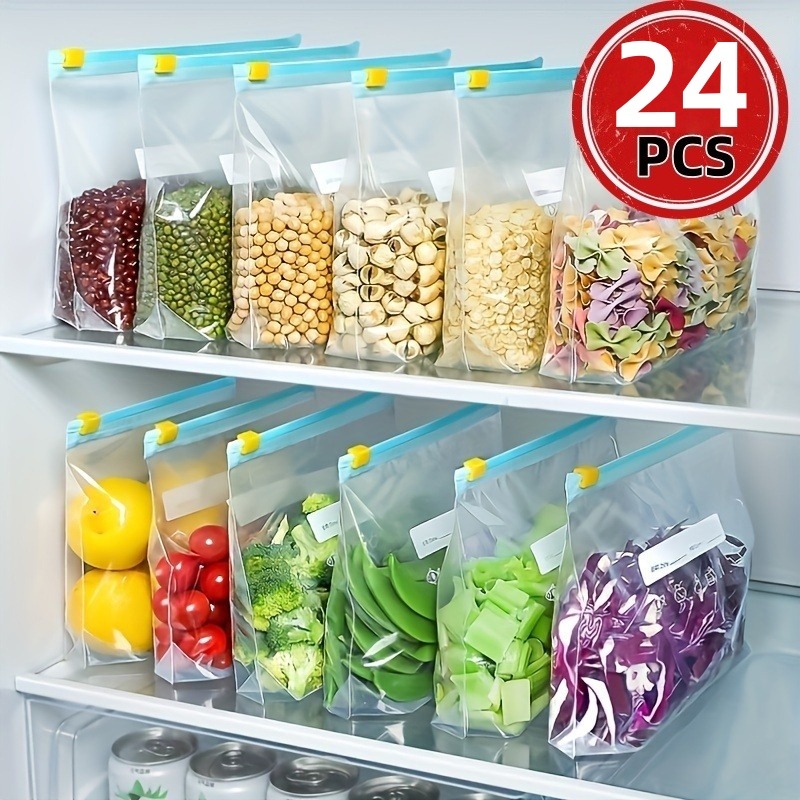 Reusable Produce Bag - 24 Adet Yeniden Kullanılabilir Kilitli Gıda